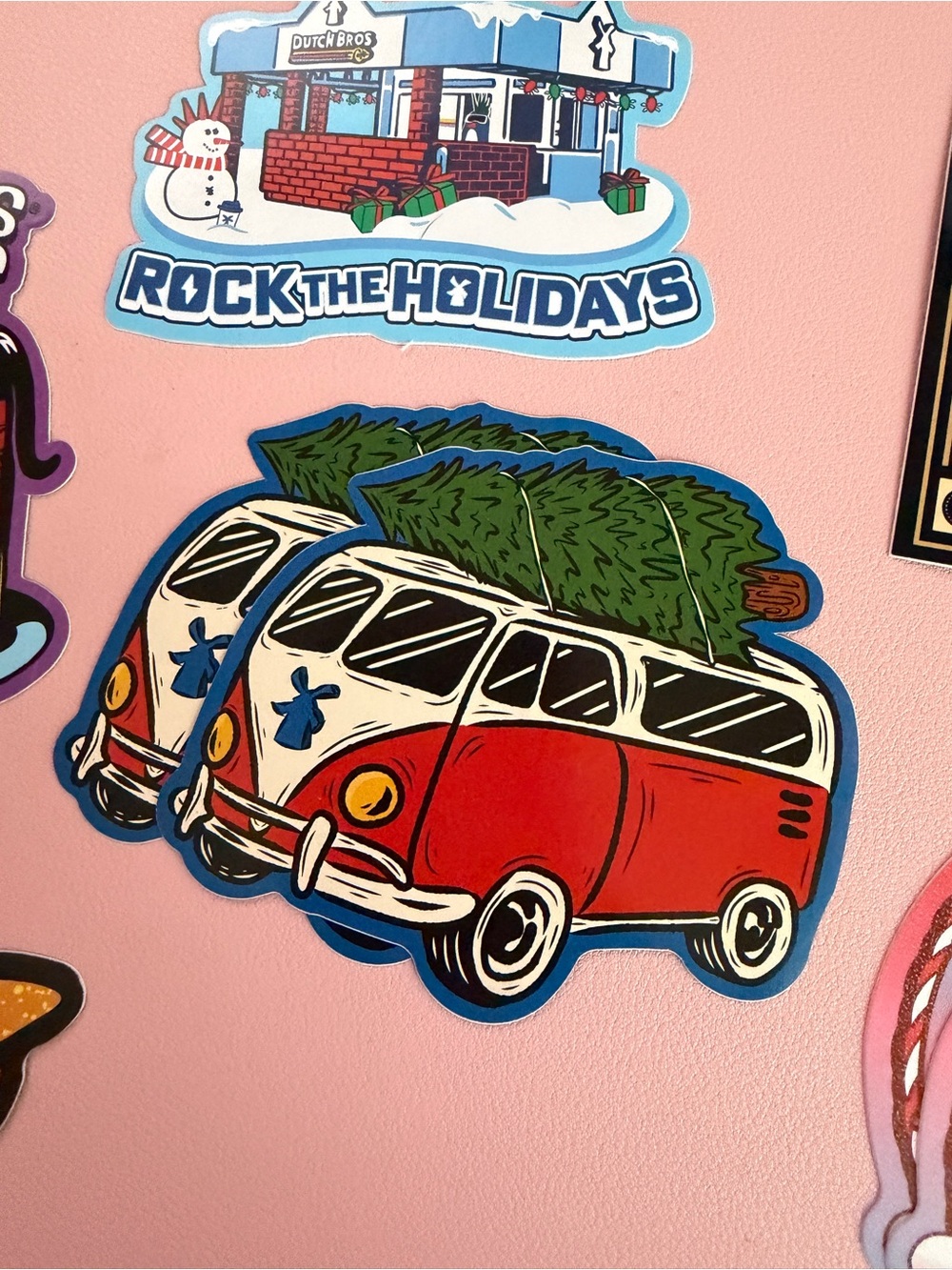 Dutch Bros Christmas Van Sticker